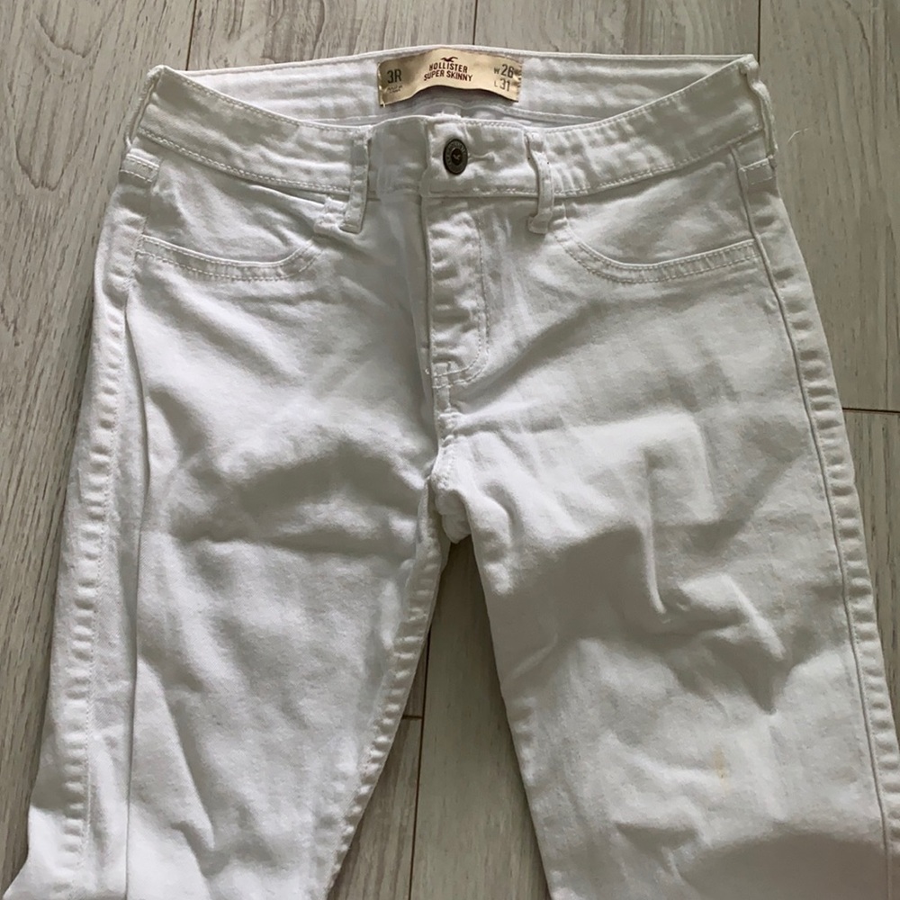 Hollister white jeans